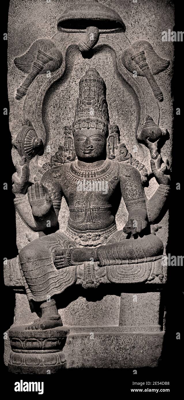 Vishnu, die Preserver Chola Periode (ca. 850-1279 C.E.) SÜDINDIEN 12.-13. Jahrhundert Stockfoto