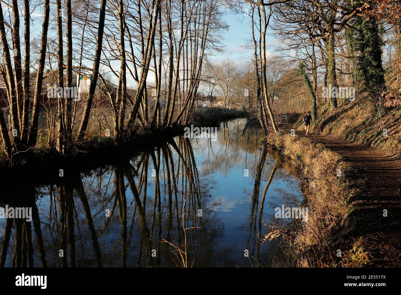 Chesterfield Kanal Derbyshire England Stockfoto