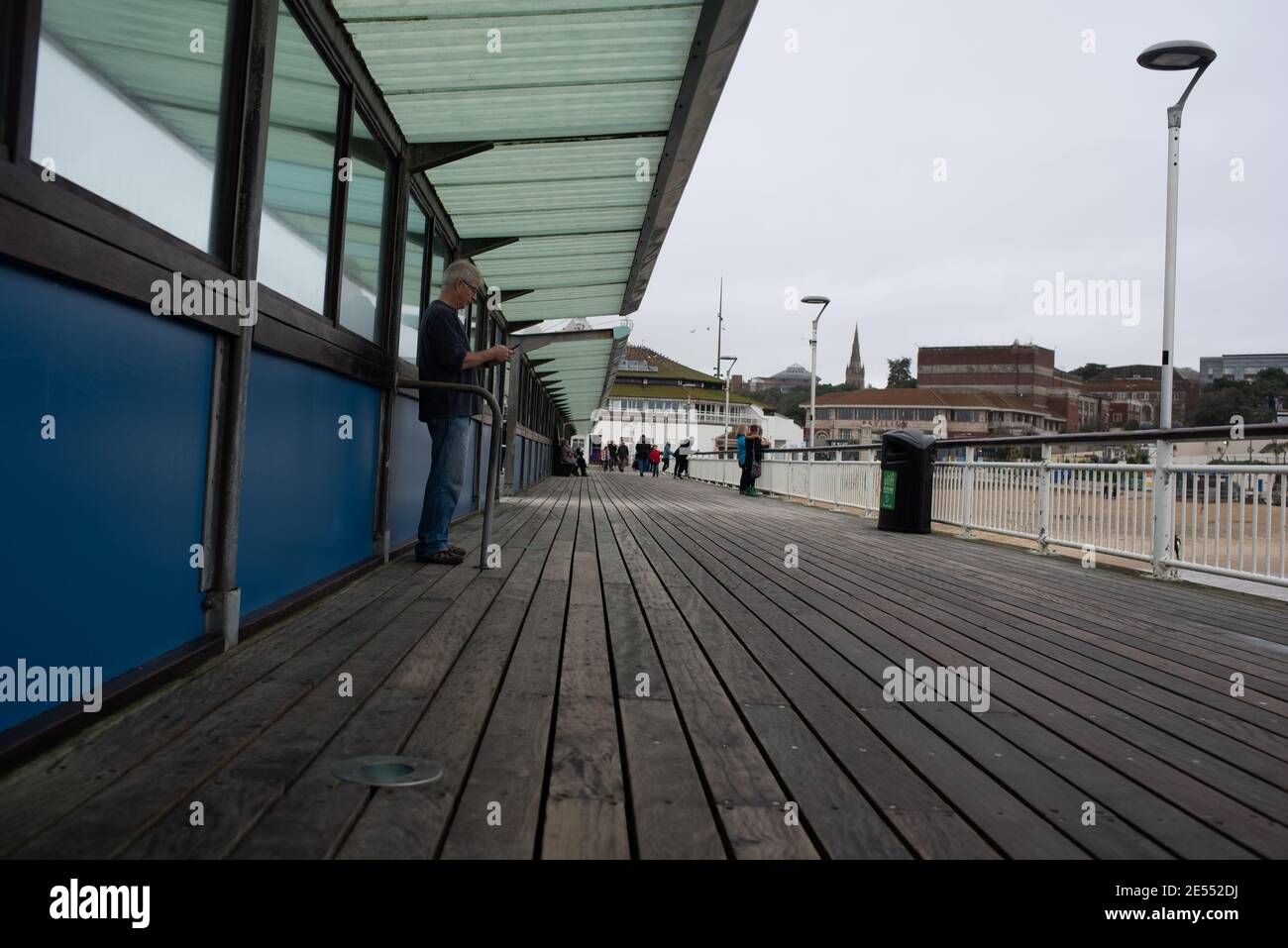 Bournemouth Pier im Winter Stockfoto