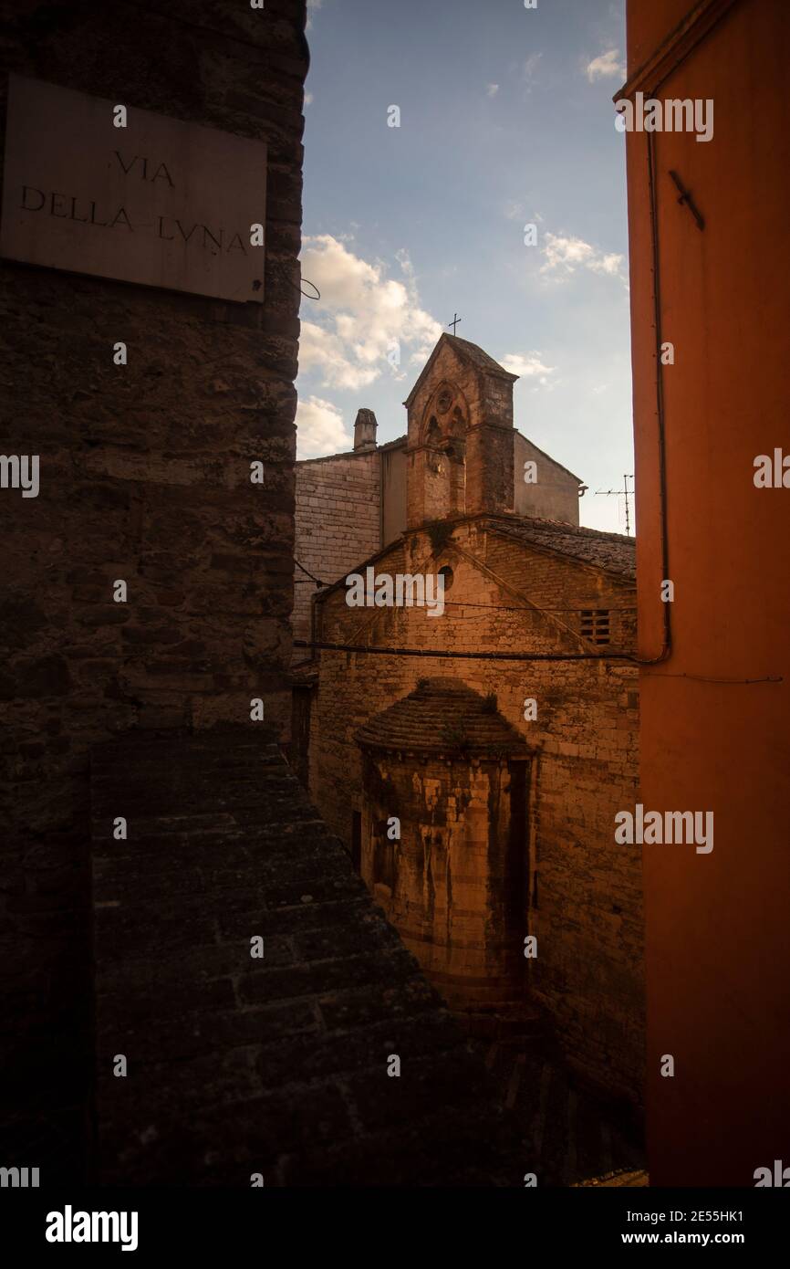 Perugia, Umbrien. Entdeckung Italiens im Jahr der Pandemie, 2020 Stockfoto