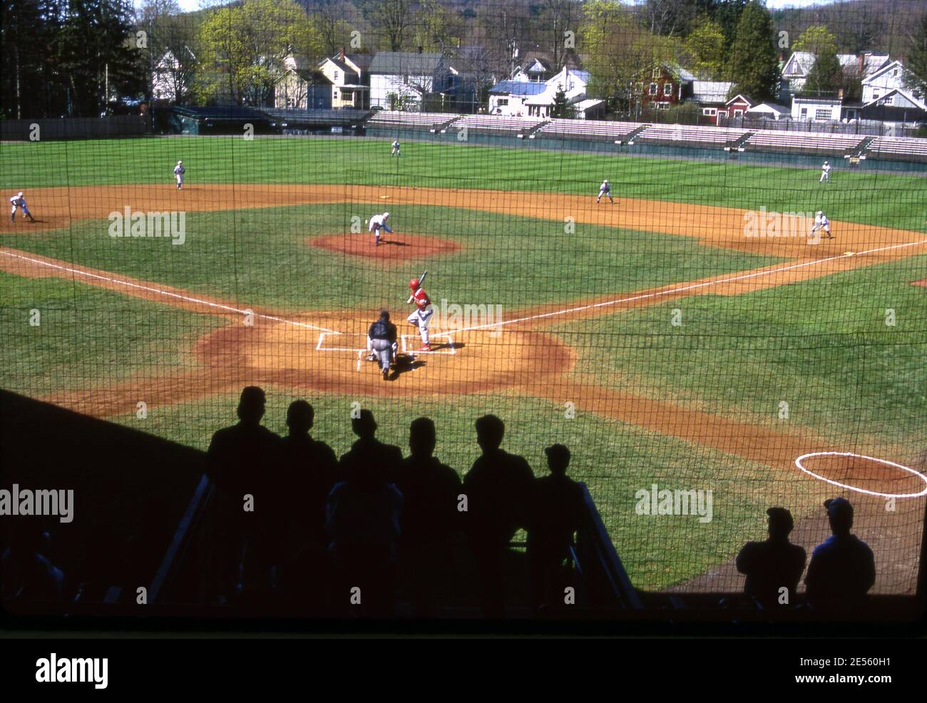 Baseball, Spiel im Doubleday Field, Cooperstown, New York Stockfoto