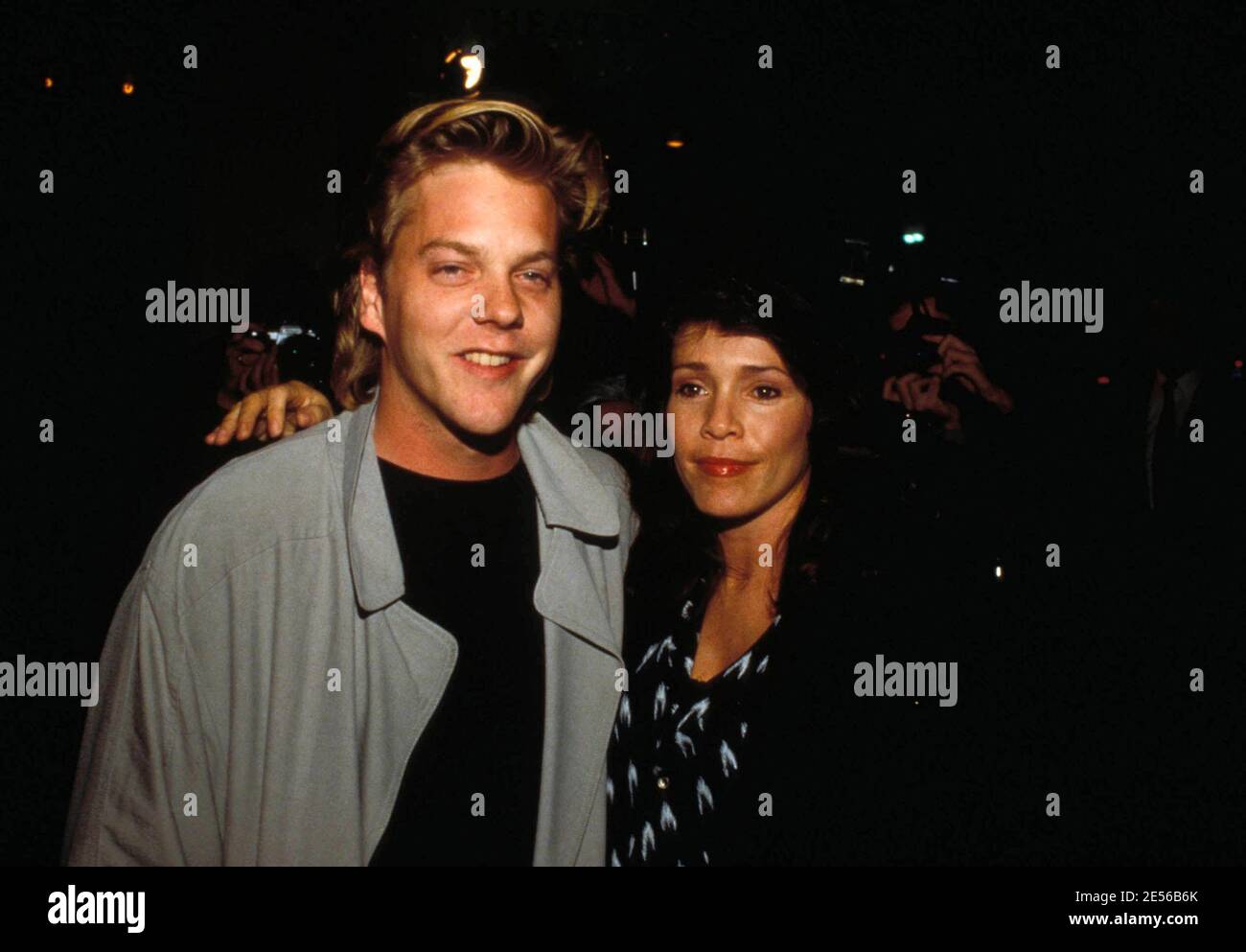 Kiefer Sutherland und Ehefrau Camelia Kath 1988 Quelle: Ralph Dominguez/MediaPunch Stockfoto