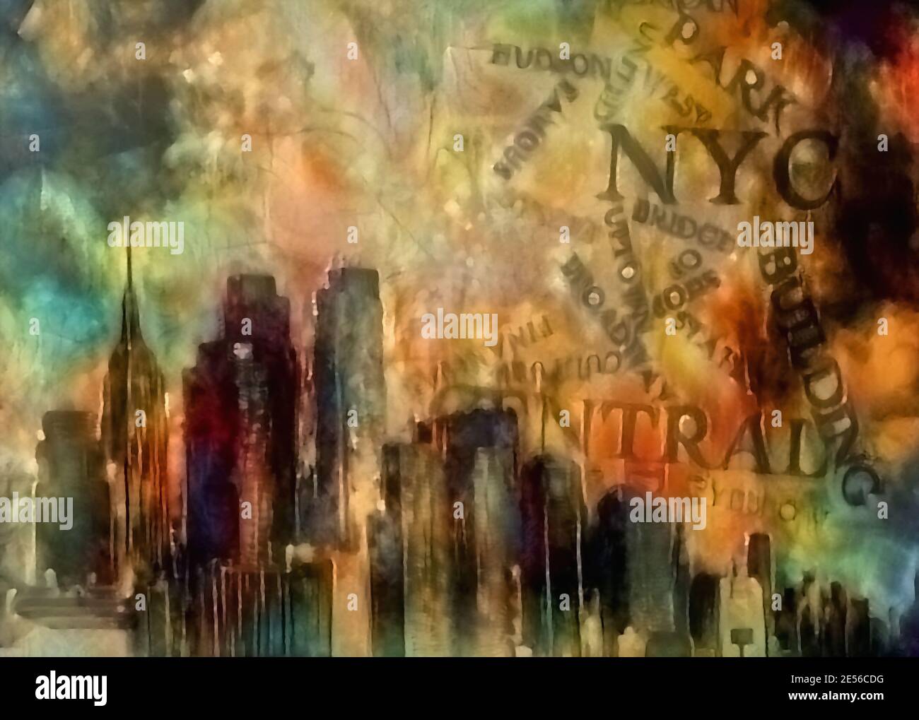 Moderne Kunst. New York Manhattan Stockfoto