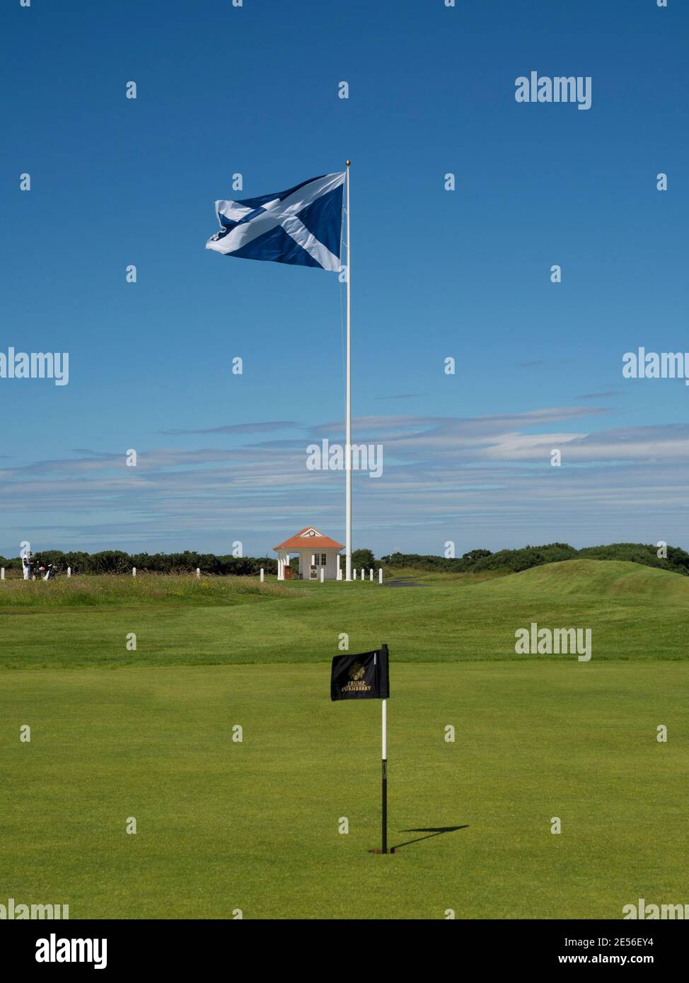 Der Trump Turnberry Golf Course in Ayrshire in Schottland. Stockfoto