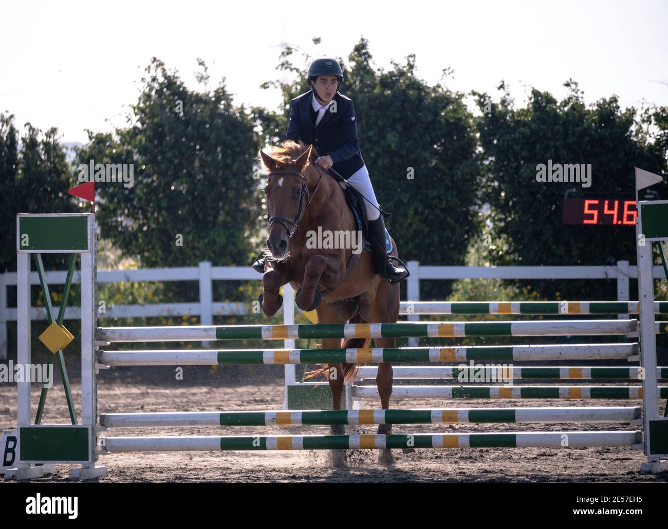 FEI Kinder springen Herausforderung Israel 2019 Stockfoto