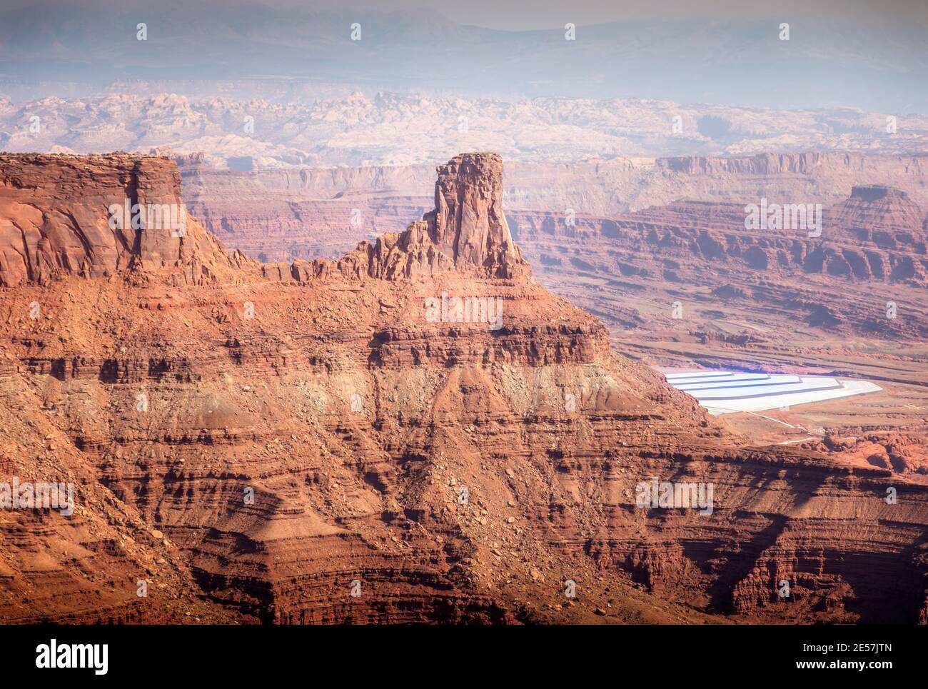 Dead Horse Point State Park mit Pot Ash Pools Der Hintergrund Stockfoto