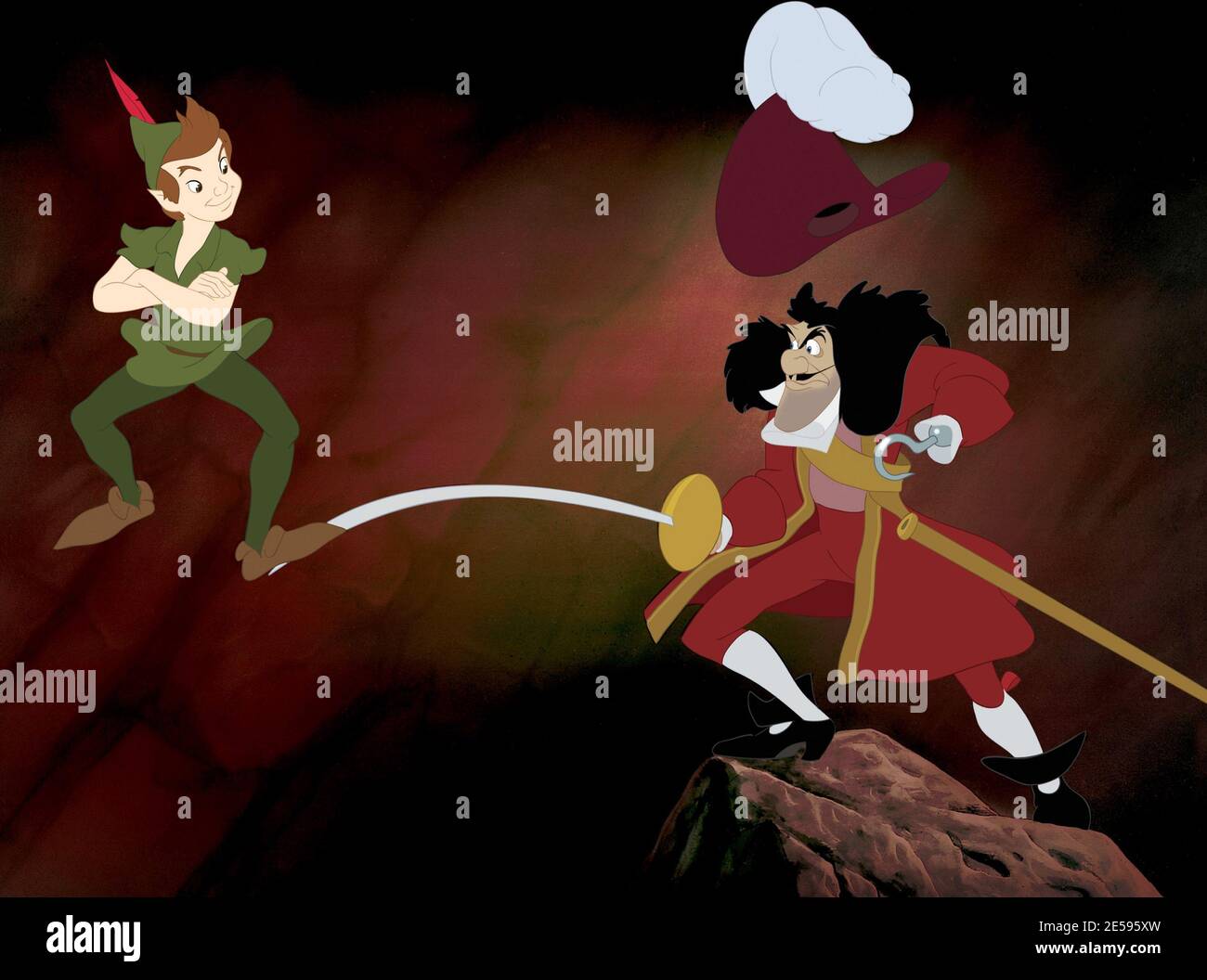 Peter Pan, Captain Hook, 'Peter Pan' (1953) RKO / Disney / Aktenzeichen # 34082-343THA Stockfoto