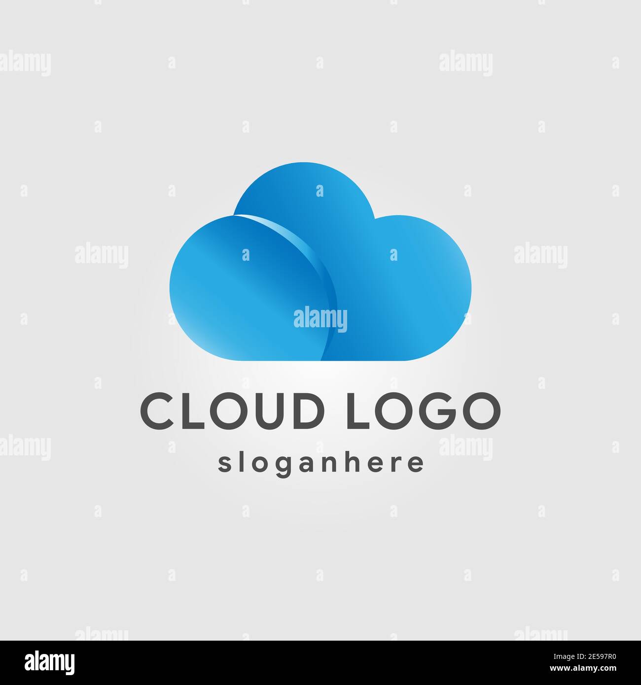 Cloud Tech Logo Design Vektor-Design Stock Vektor