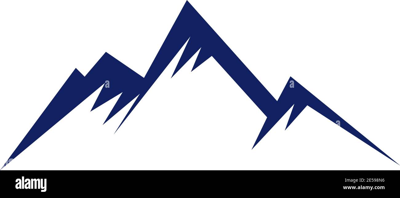 Berg Symbol Logo Design Vektor Illustration Vorlage Stock Vektor