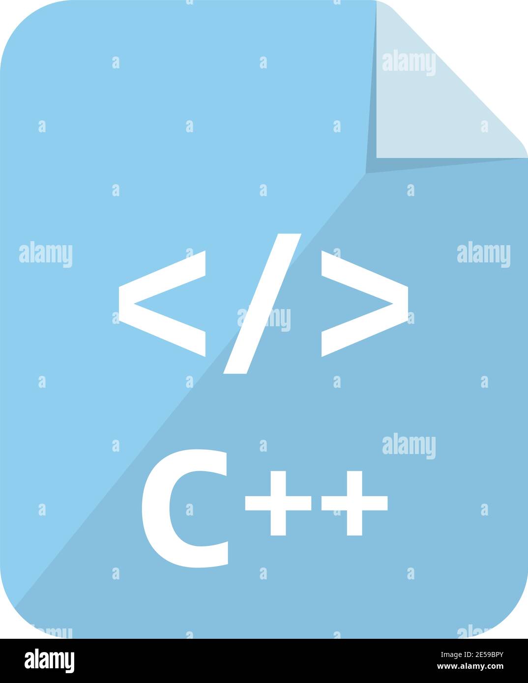 C ++ Symbol - Abbildung der wichtigsten Programmiersprache-Vektorsymbole ( Farbversion ) Stock Vektor