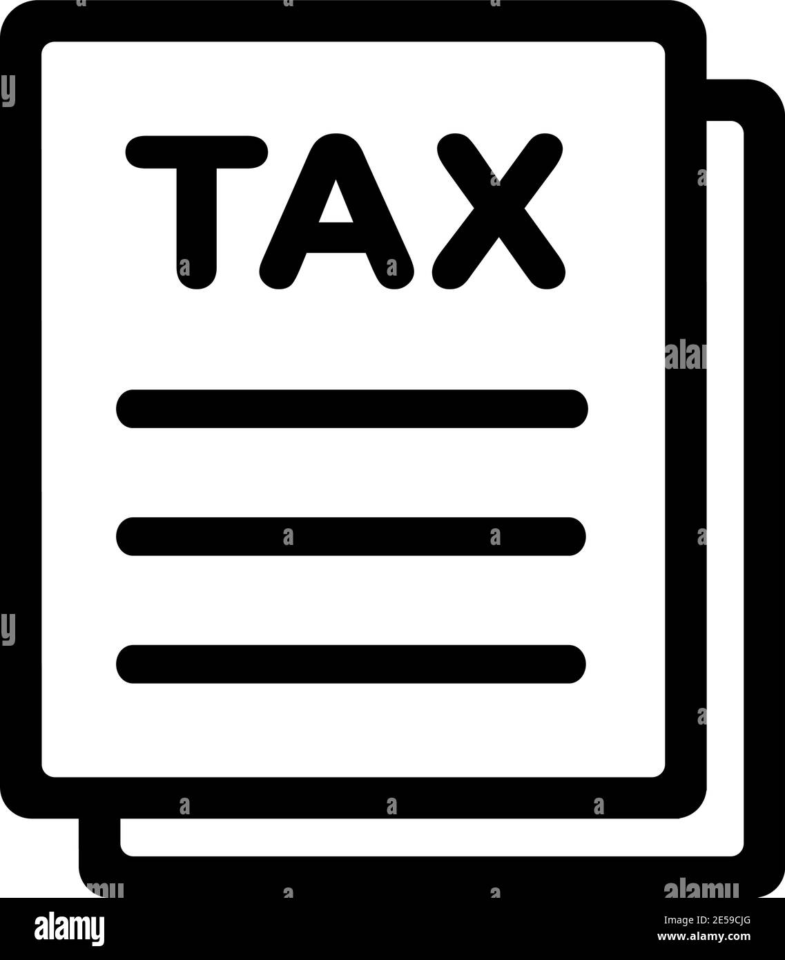 Vektorgrafik Steuererklärung Stock Vektor