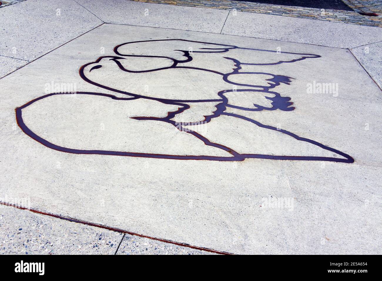 Route Napoleon, in Erinnerung an Napoleon, wenn er von der Insel Elba im Jahr 1815, Frankreich, Hautes Alpes, La Fare-en-Champsar zurück Stockfoto