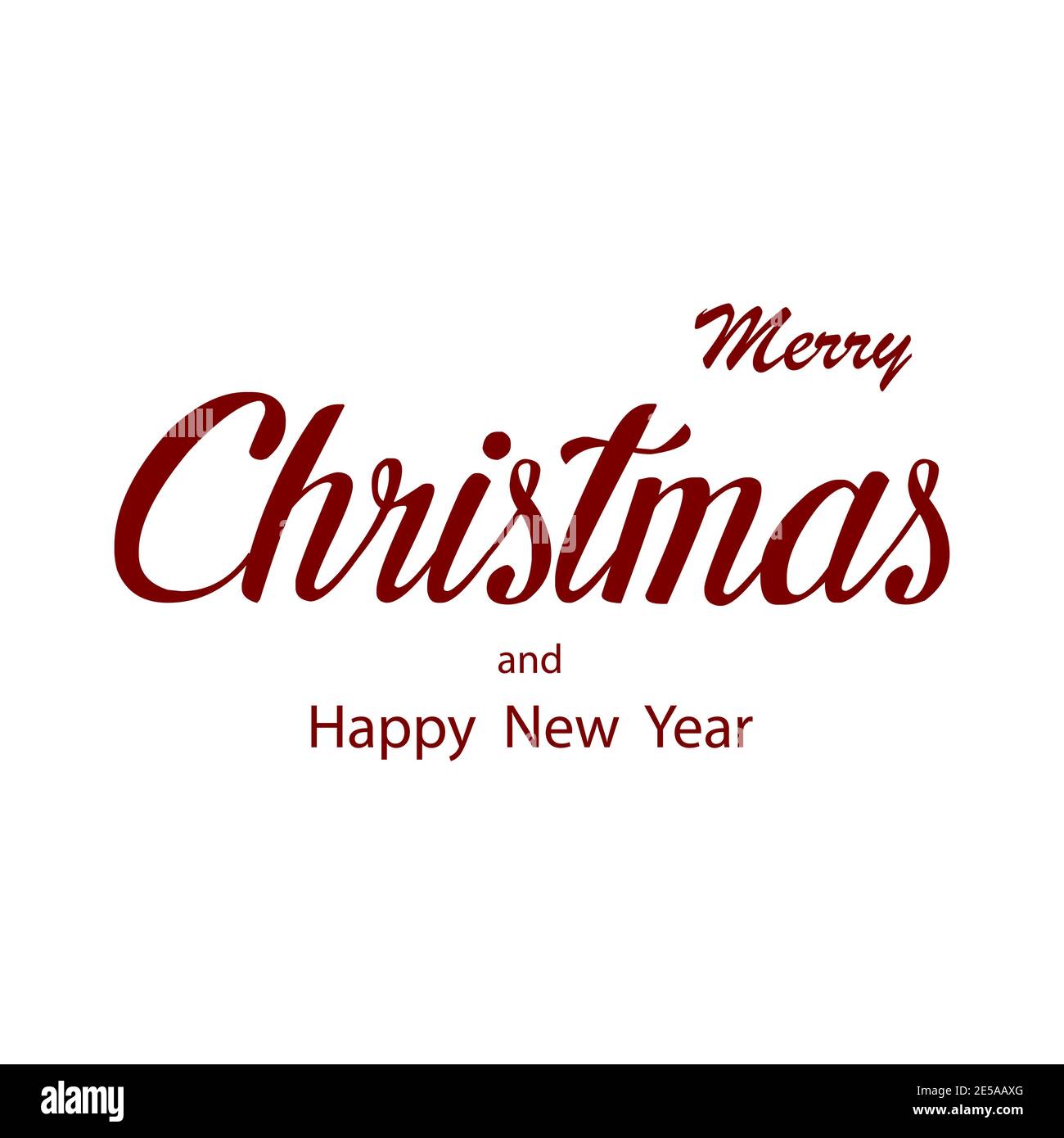 Frohe Weihnachten Typografie, Weihnachtskarte, Schriftzug Design Stock Vektor