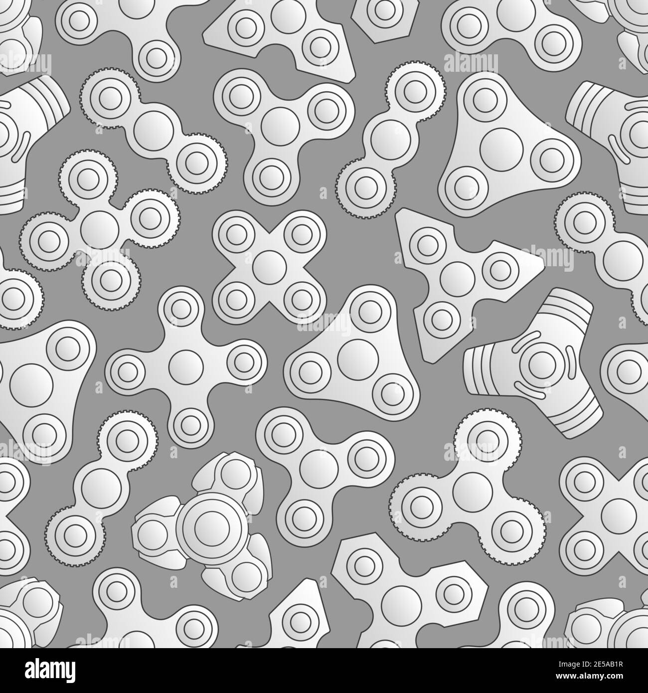 Hand fidget Spinner Stress Relief Spielzeug nahtlose Muster Stockfoto