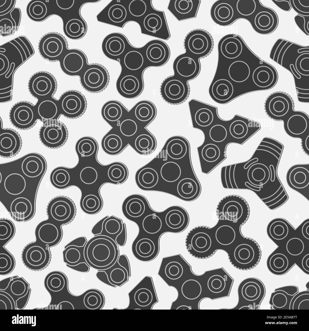 Hand fidget Spinner Stress Relief Spielzeug nahtlose Muster Stockfoto