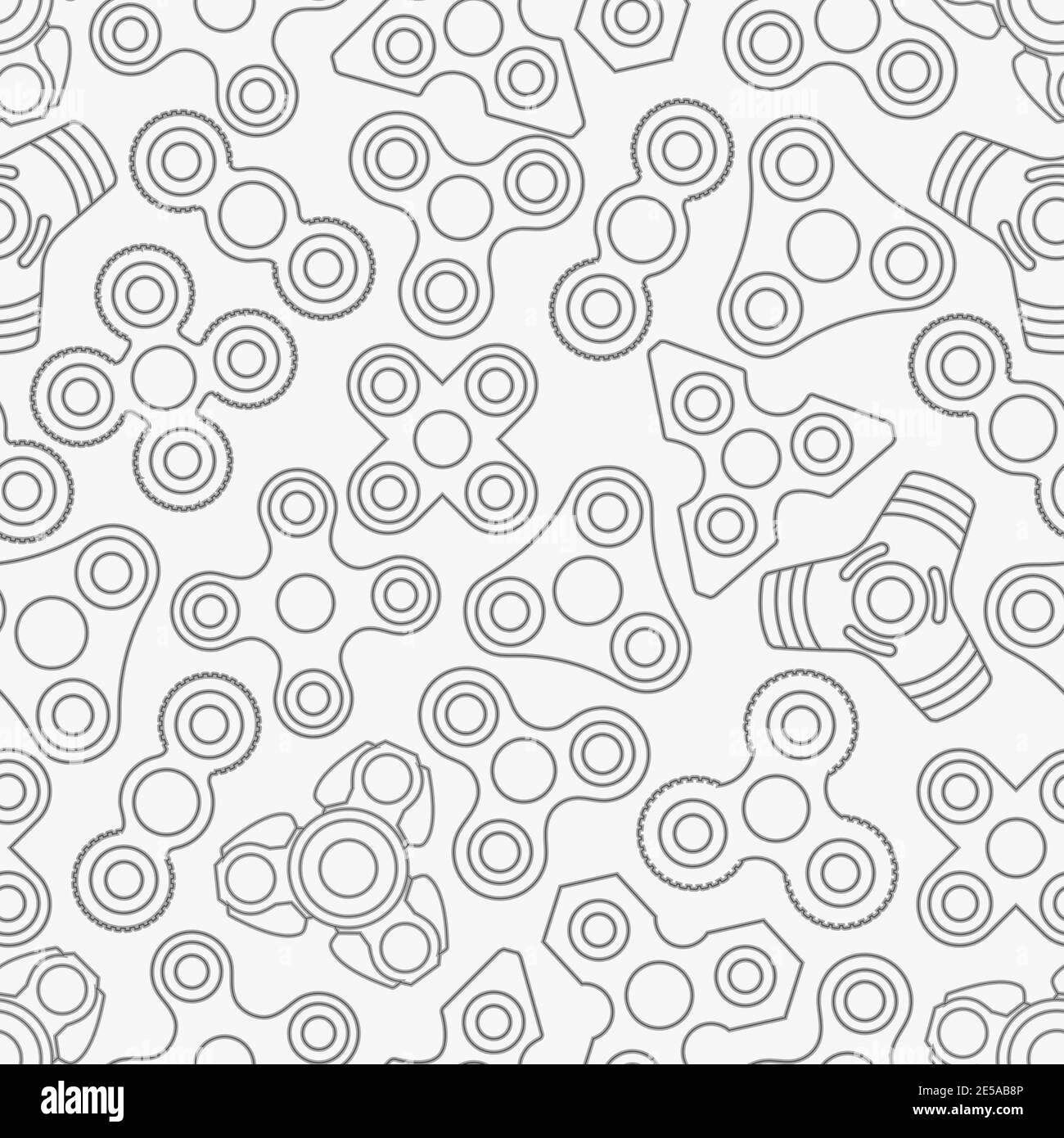 Hand fidget Spinner Stress Relief Spielzeug nahtlose Muster Stockfoto