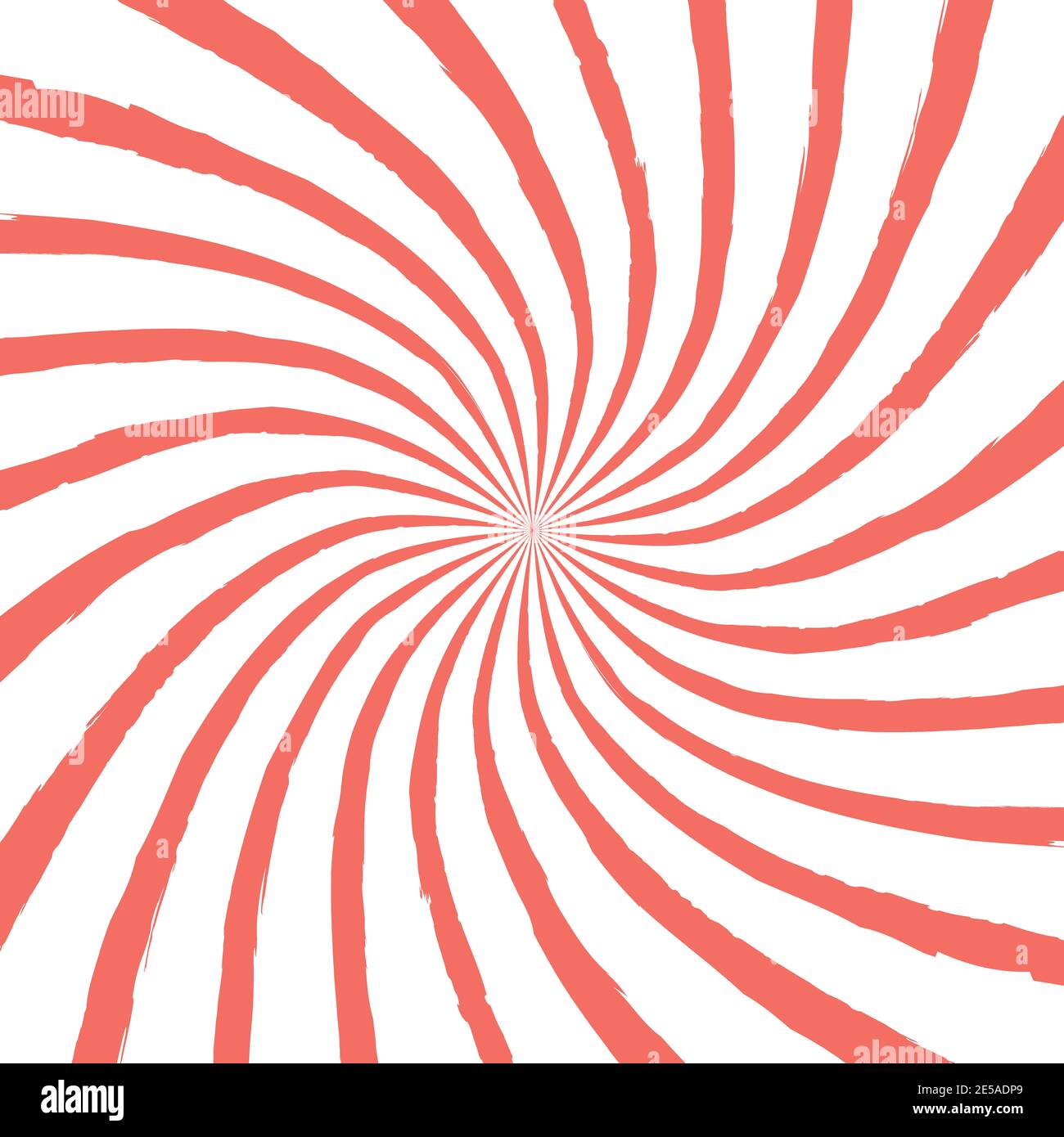 Wirbelnder radialer Hintergrund Spiralrotationsstrahlen Spiralmuster Sonnenlicht Balken Stockfoto