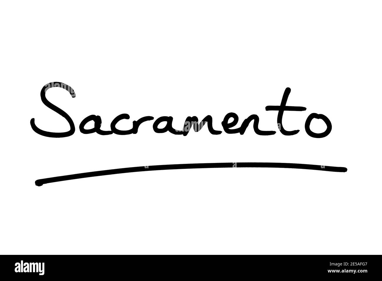 Sacramento - die Hauptstadt des Staates Kalifornien in den Vereinigten Staaten von Amerika. Stockfoto