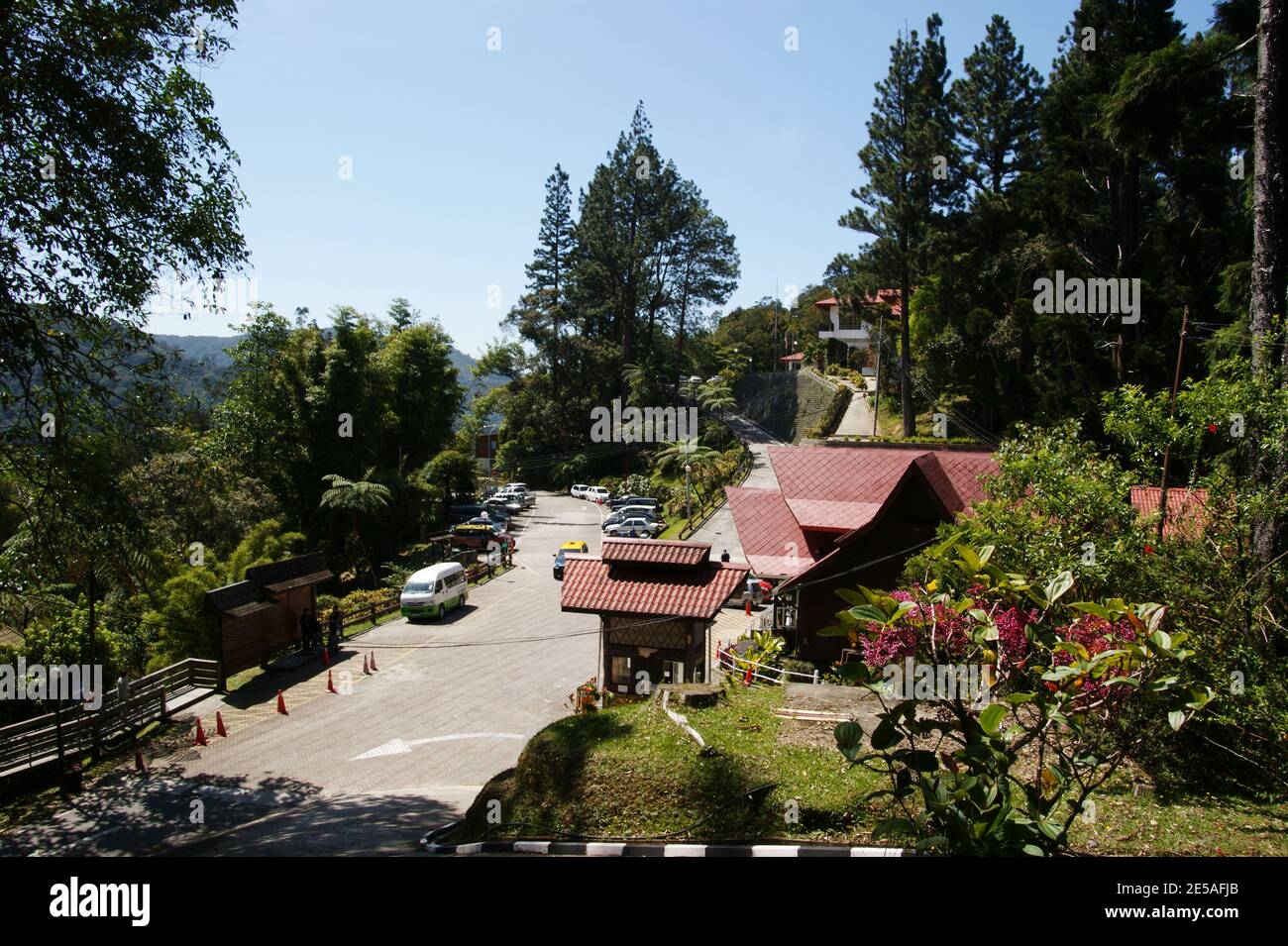 Kinabalu Park Office. Hauptverwaltung Von Sabah Parks. Kinabalu Park Hauptquartier. Kinabalu National Park, Sabah, Borneo, Malaysia Stockfoto