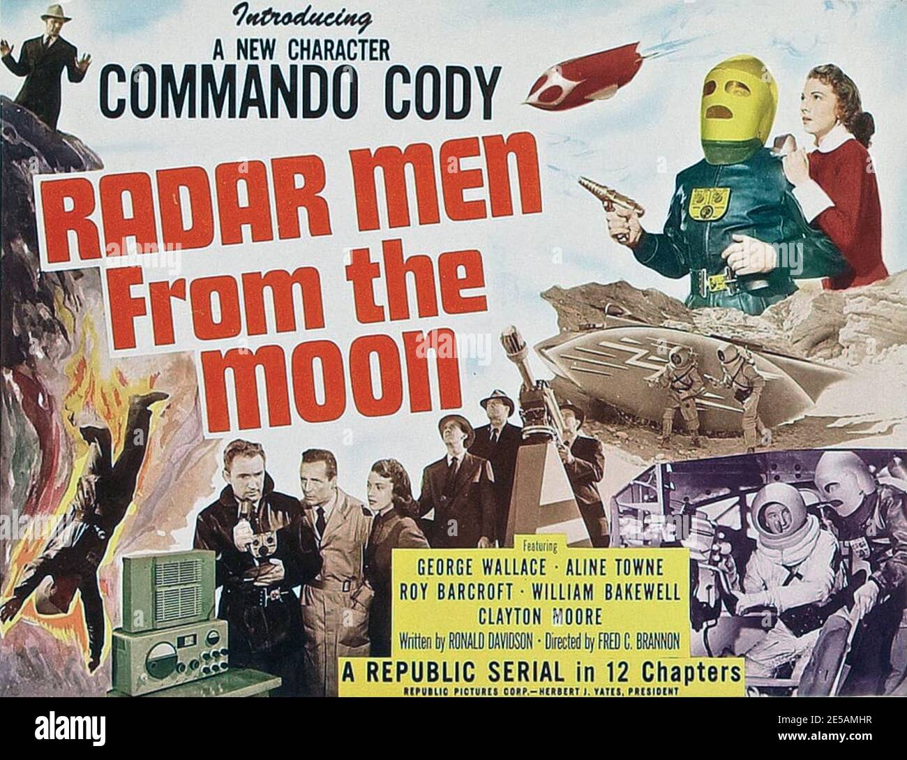 RADAR MEN FROM THE MOON 1952 Republic Pictures' 12-teilige Filmserie in bw. Stockfoto