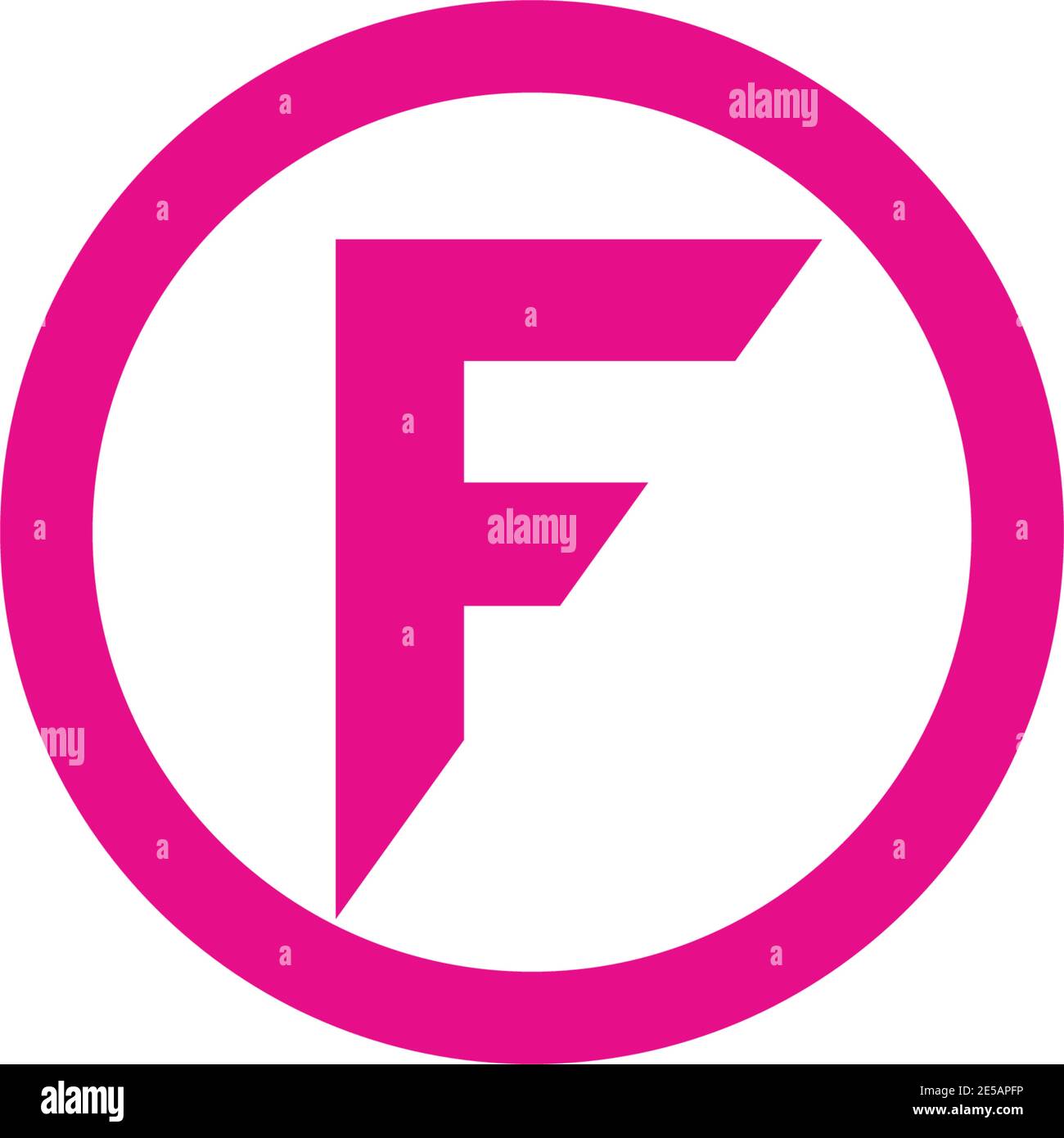 Der Buchstabe F Vektor icon Abbildung design Stock Vektor