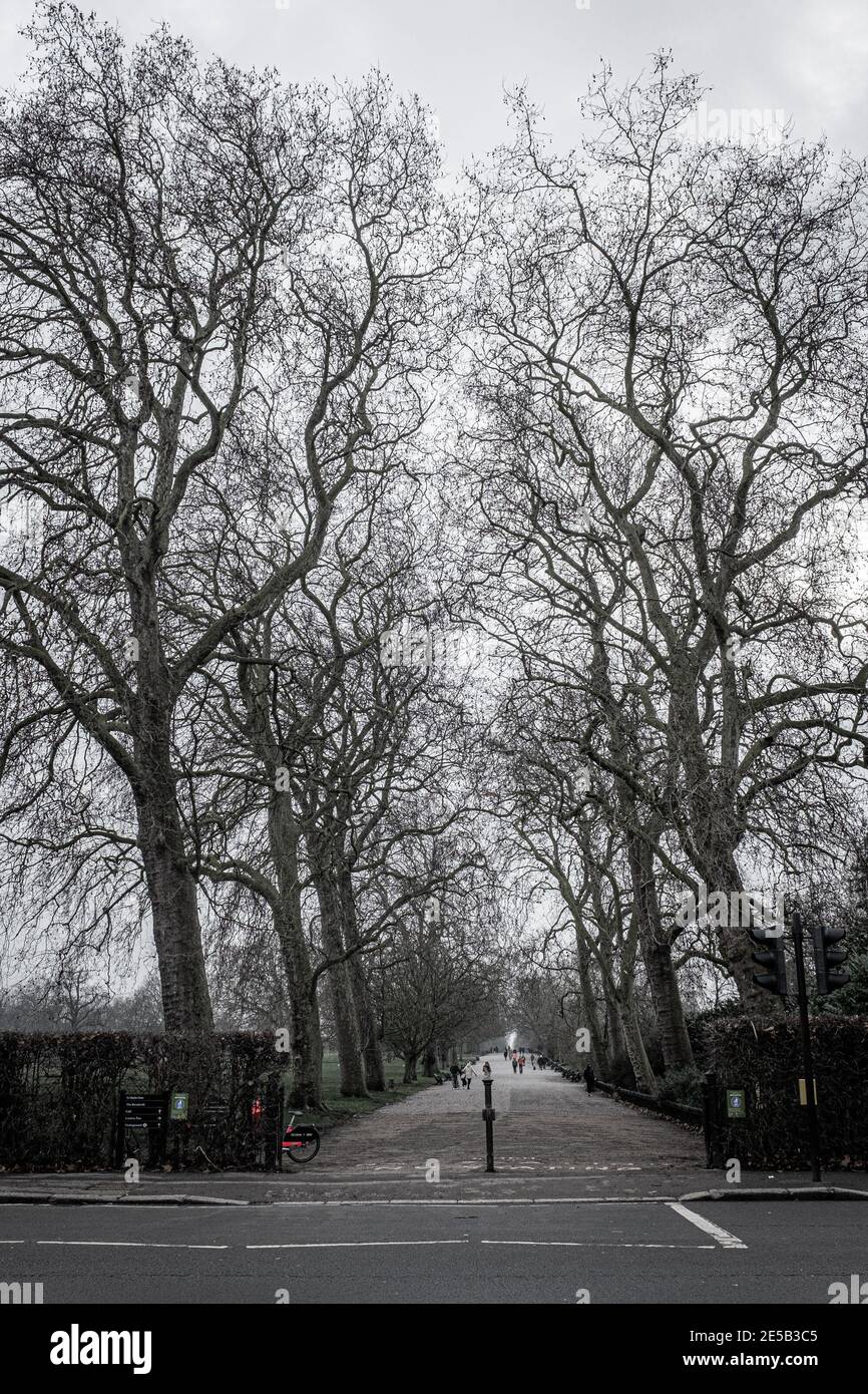 Eingang des Regent Park, London, Großbritannien. Stockfoto