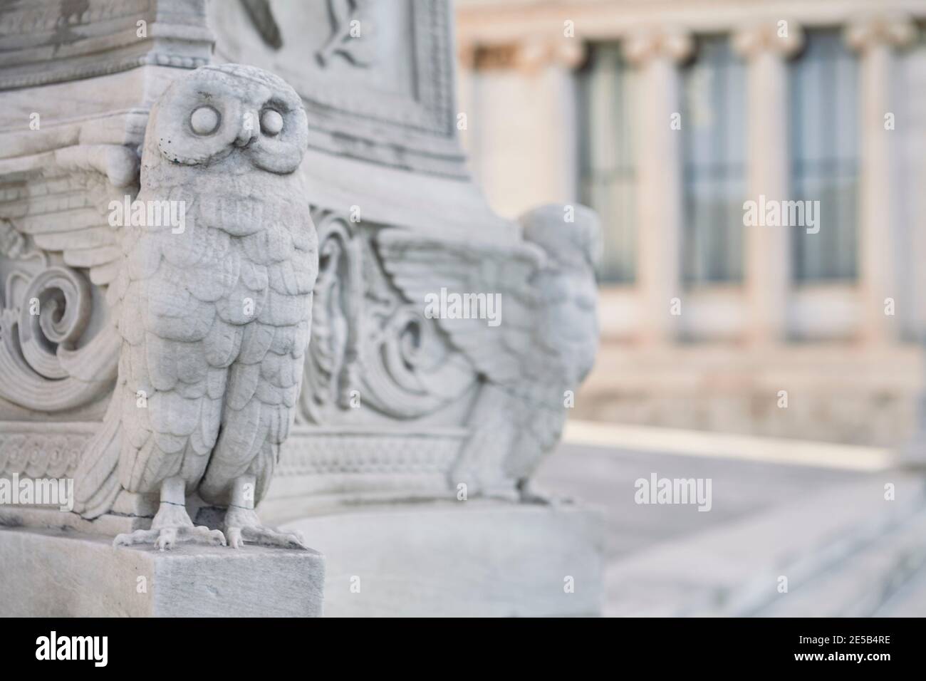 Athens Academy Eule Stockfoto