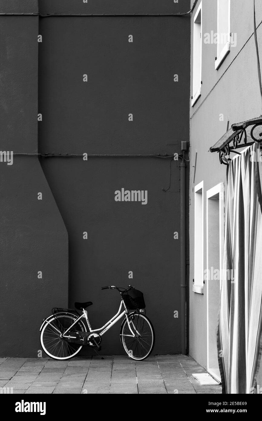 Bunte Häuser, Insel Burano, Venedig, Italien. Stockfoto