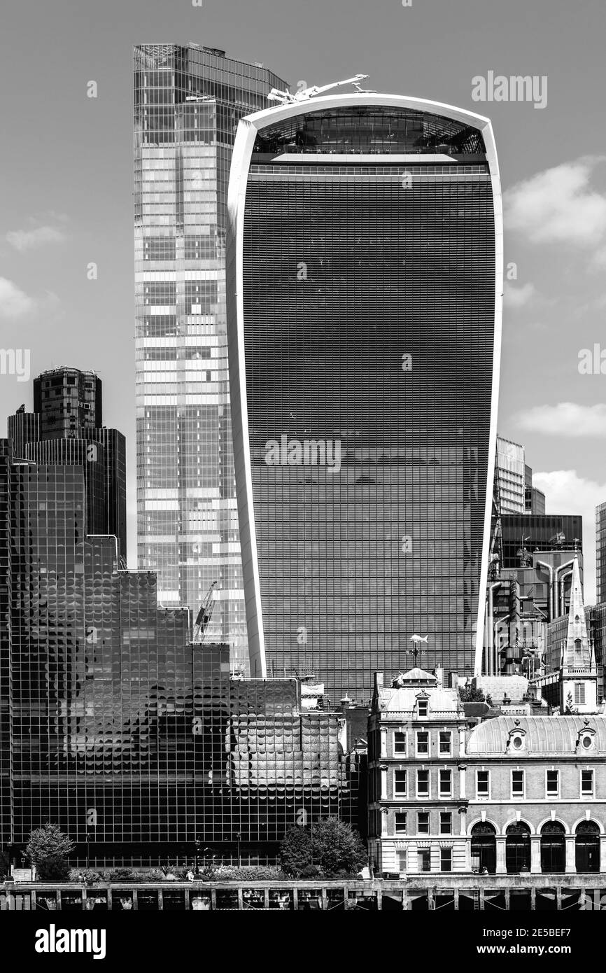 Skyline der City of London, London, Großbritannien. Stockfoto