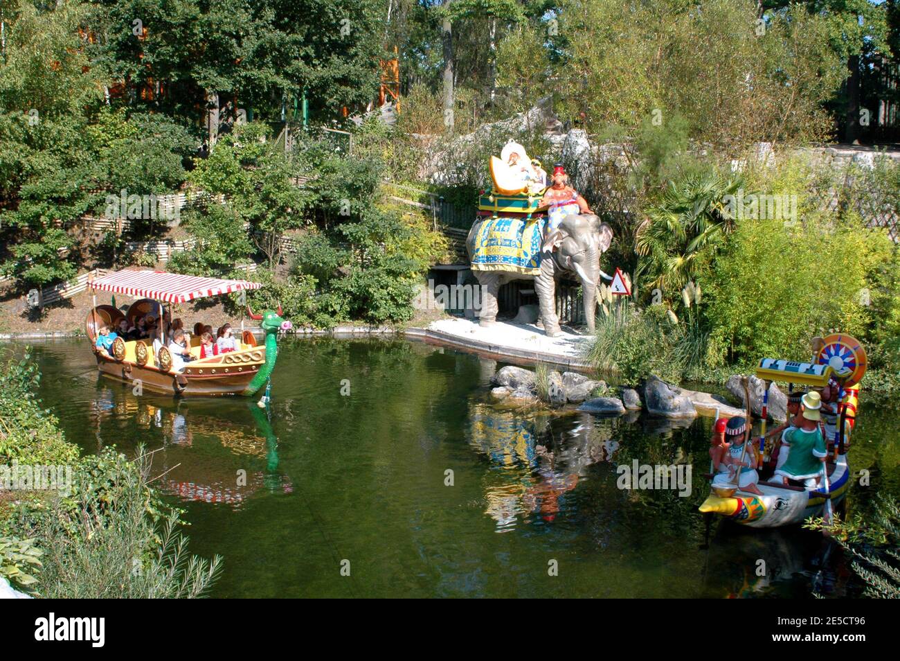 Am 23. Oktober 2008 wird die neue Attraktion "die Wikinger steigen aus" im Parc Asterix in Marne-la-Vallee bei Paris, Frankreich, eröffnet. Foto von Alain Apaydin /ABACAPRESS.COM Stockfoto