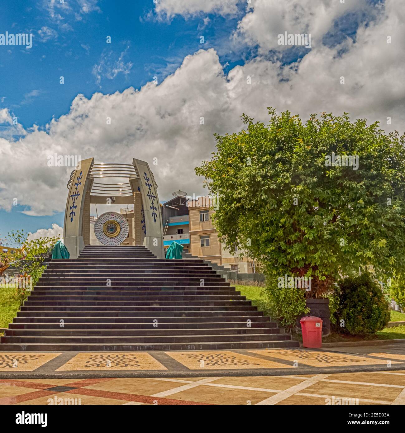 Ambon, Indonesien - Feb, 2018: Weltfriedensgong Ambon, Maluku Indonesien, Asien Stockfoto