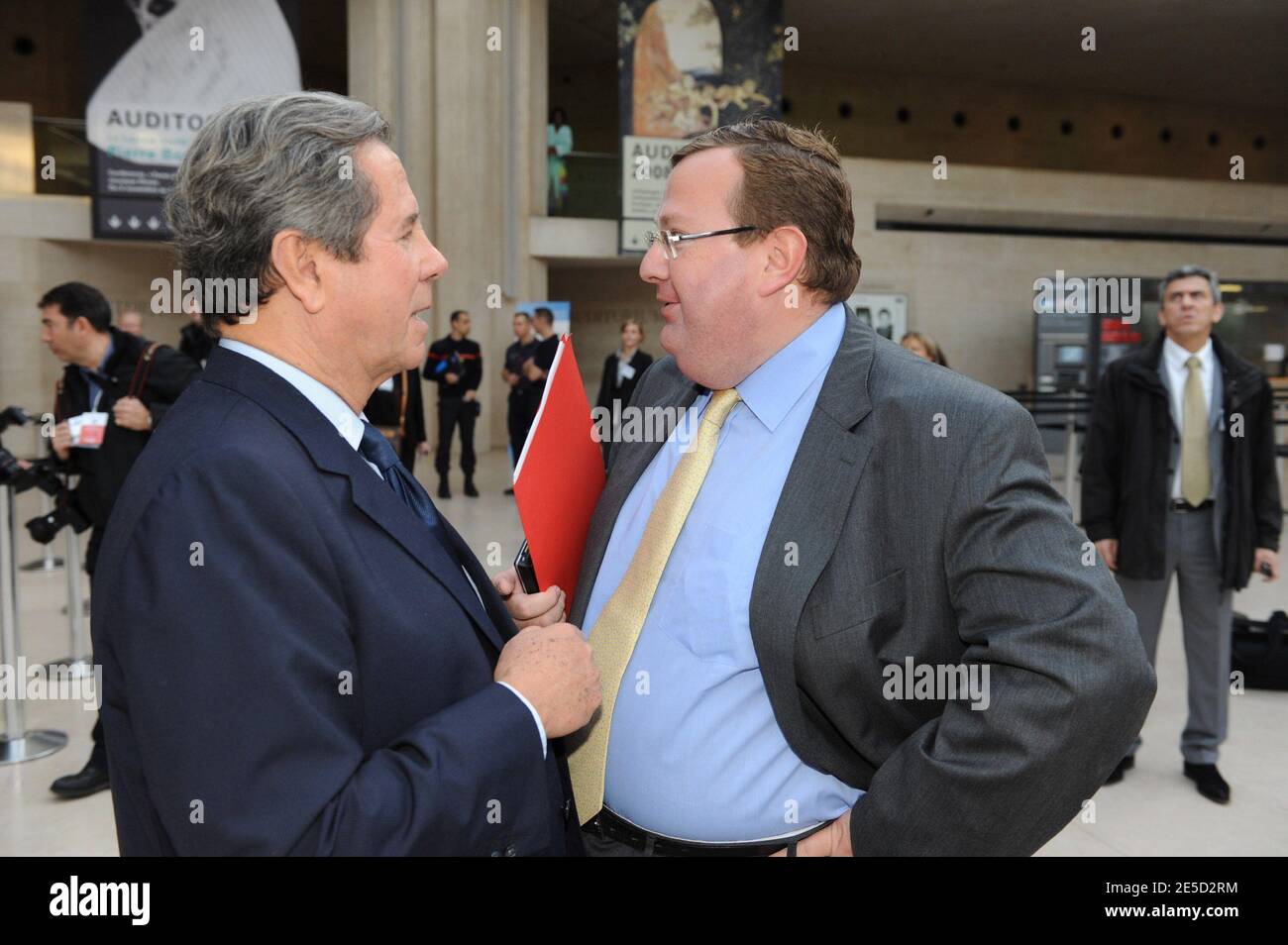 Der französische Präsident des Verfassungsrates Jean-Louis Debre ...