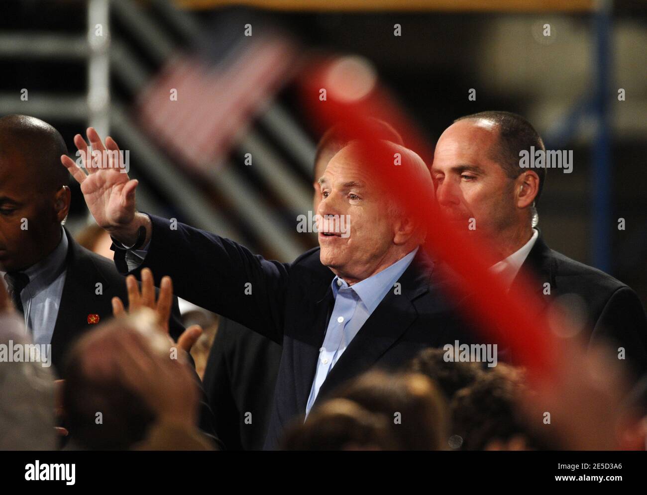 John McCain hielt die letzte Kundgebung seiner Kampagne in Prescott, Arizona am 3. November 2008. Foto von Lionel Hahn/ABACAPRESS.COM Stockfoto