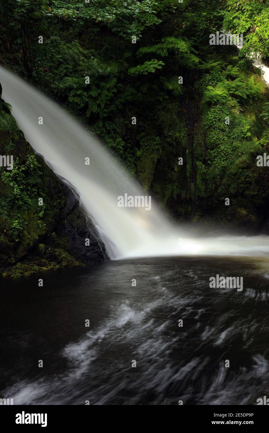 Rheadr Ceunant Mawr, Afon Hwch, Llanberis. Stockfoto