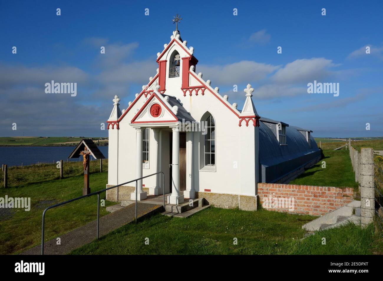Italienische Kapelle, Lamb Holm, Orkney Inseln, Schottland, Großbritannien Stockfoto