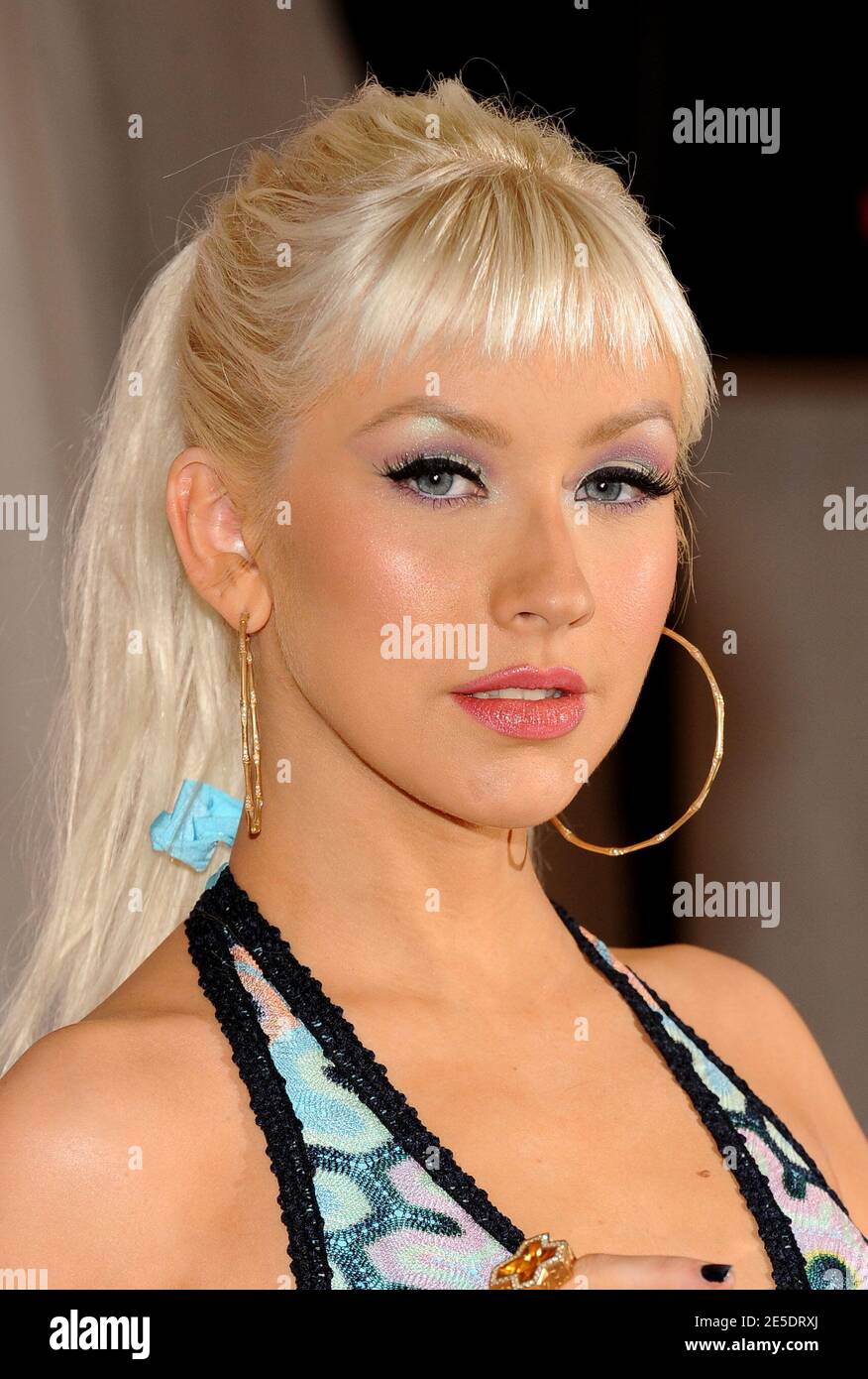 Christina Aguilera stellt am 5. Dezember 2008 in Macy's Glendale Galleria in Los Angeles, CA, USA, ihre neue Flagrance 'Christina Aguilera Inspire' vor. Foto von Lionel Hahn/ABACAPRESS.COM Stockfoto