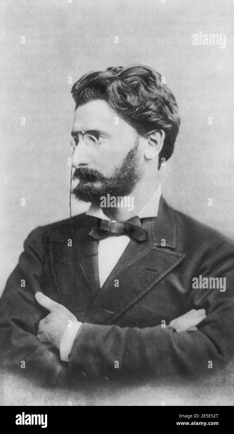 Joseph Pulitzer, 40, Kopf- und Schulterporträt, 1887 Stockfoto