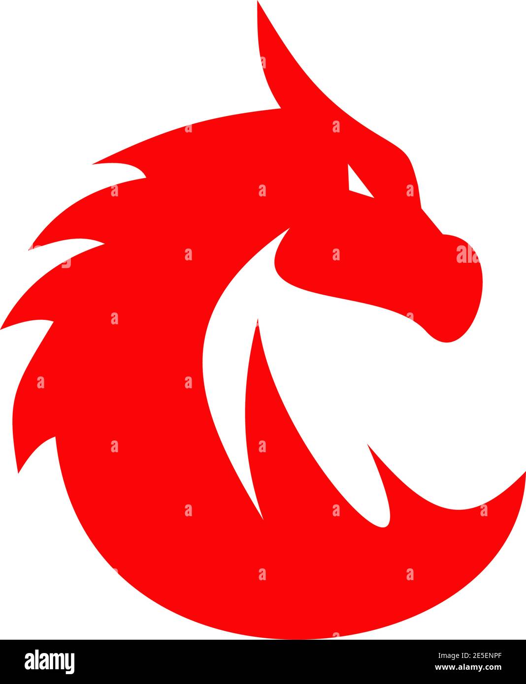Dragon Monster Logo Design Vektor Vorlage Stock Vektor