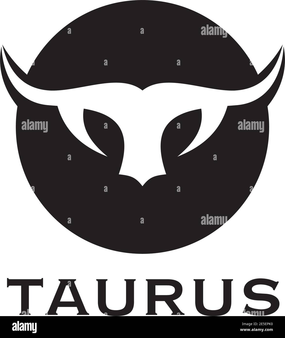 Taurus Kopf Logo Design Vektor-Vorlage Stock Vektor