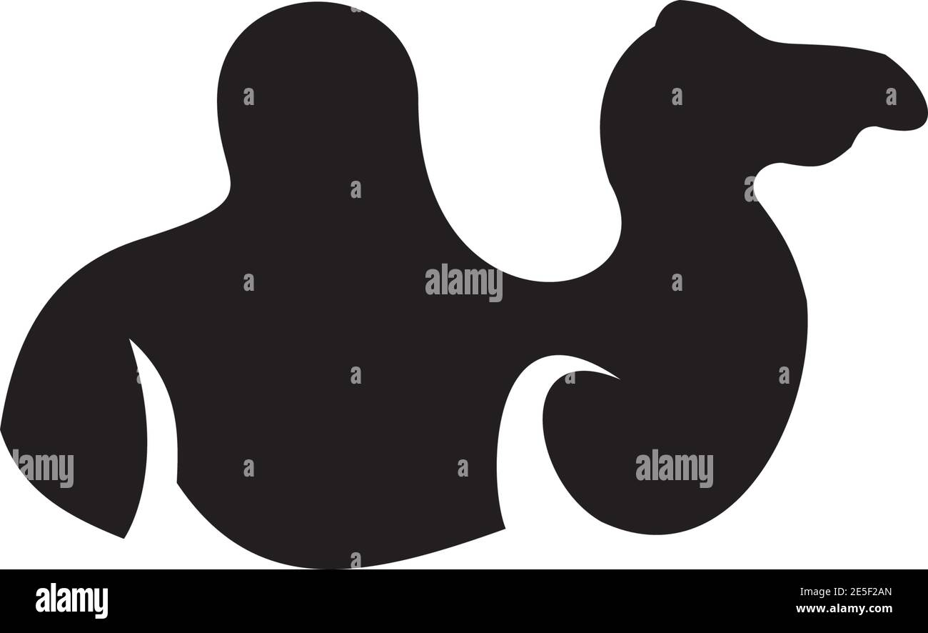 Camel Tier Logo Design Vektor Vorlage Stock Vektor