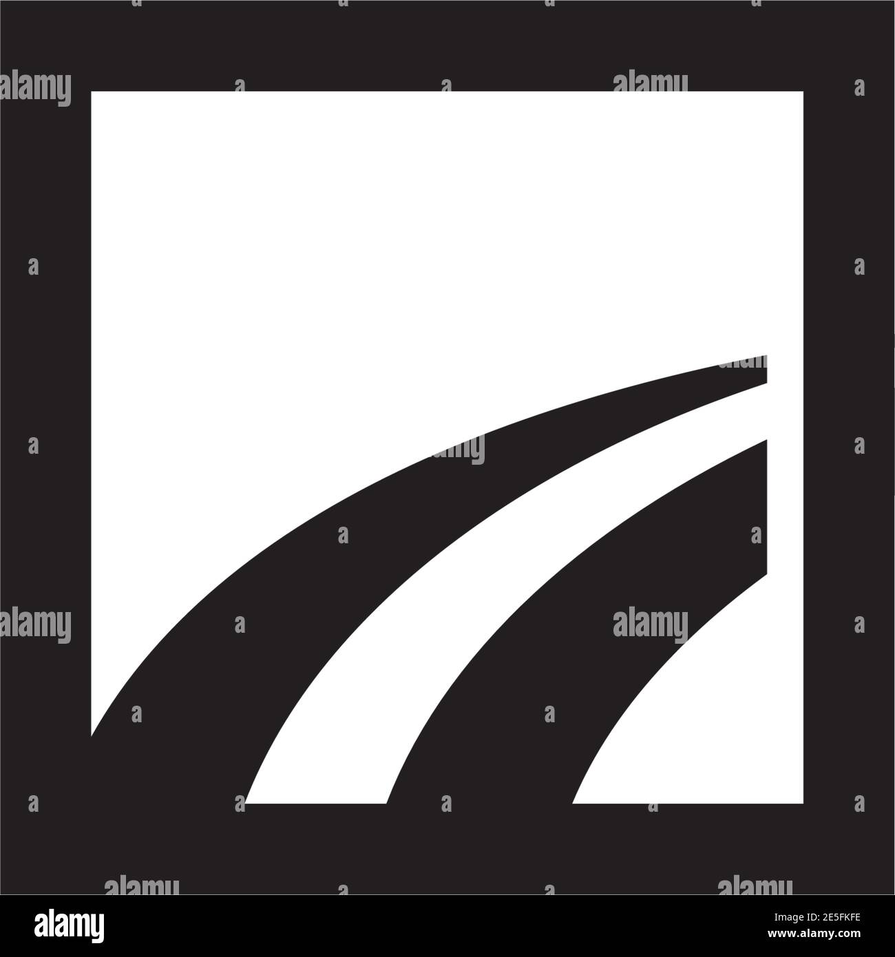 Straße Symbol Logo Design Inspiration Vektor Vorlage Stock-Vektorgrafik