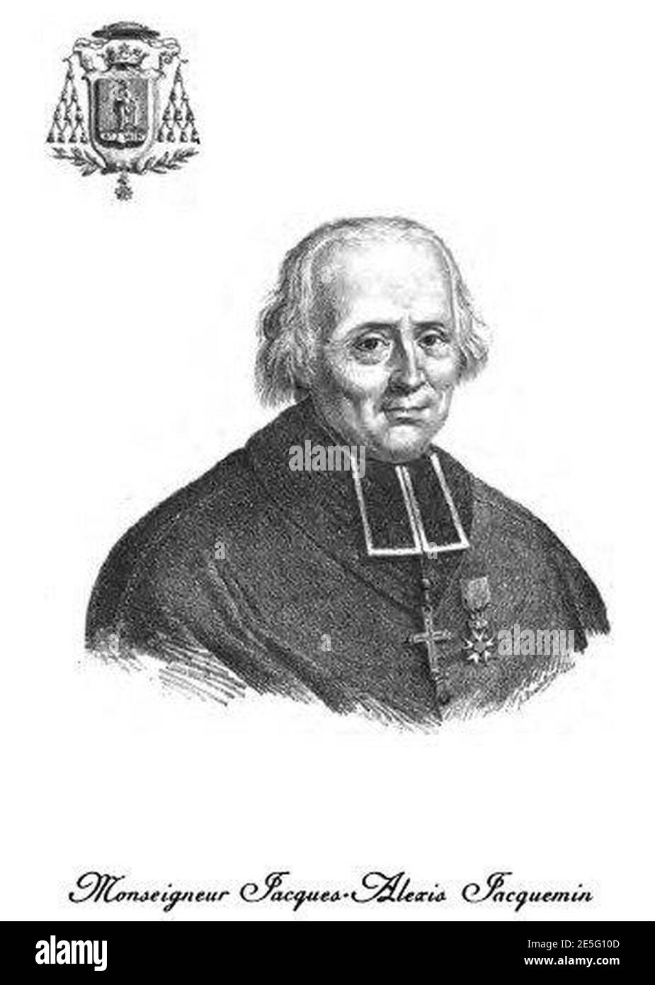 Mgr Jacquemin, Évêque de Saint-Dié. Stockfoto