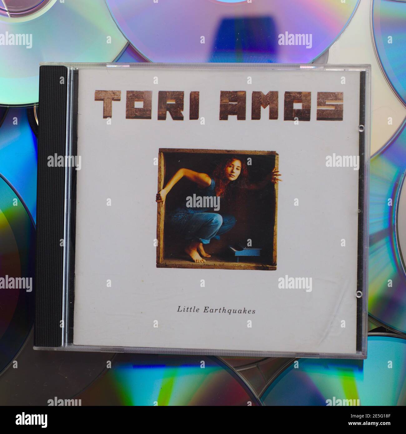 Eine CD-Kopie des Debütalbums Little Earthquakes from Tori Amos Stockfoto