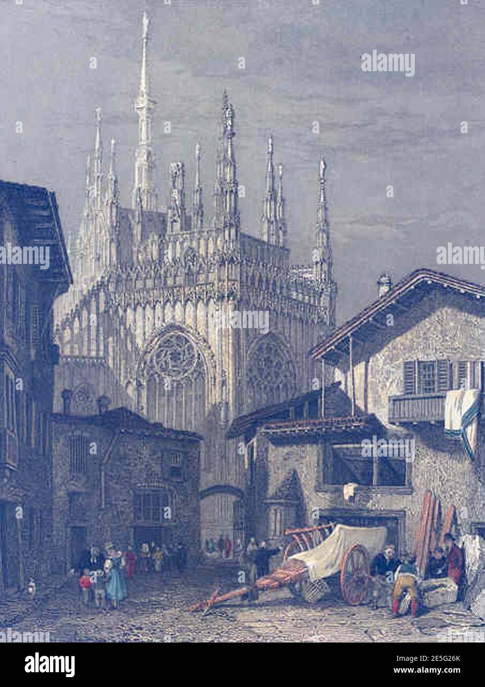 MI - 1832 - Stanfield, William - der Dom in Mailand, Italien - 1832. Stockfoto