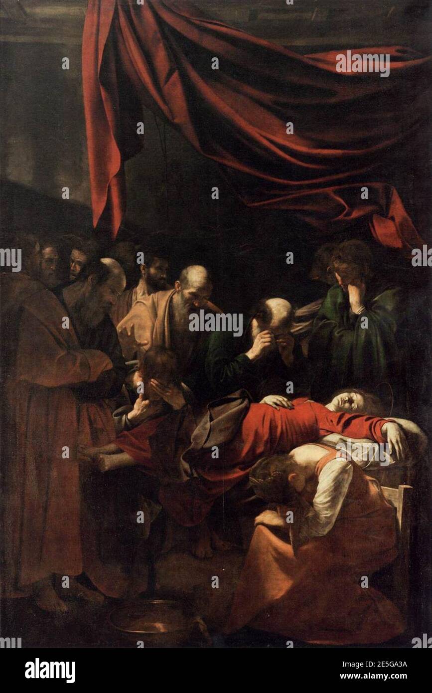 Michelangelo Merisi da Caravaggio - der Tod der Jungfrau - Stockfoto
