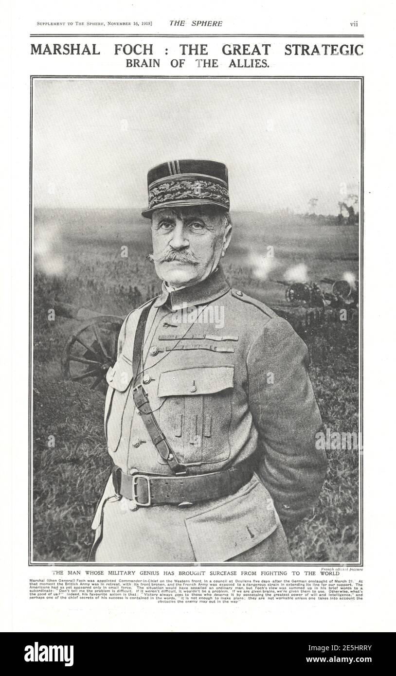 Marschall Ferdinand Foch Stockfotos und bilder Kaufen Alamy
