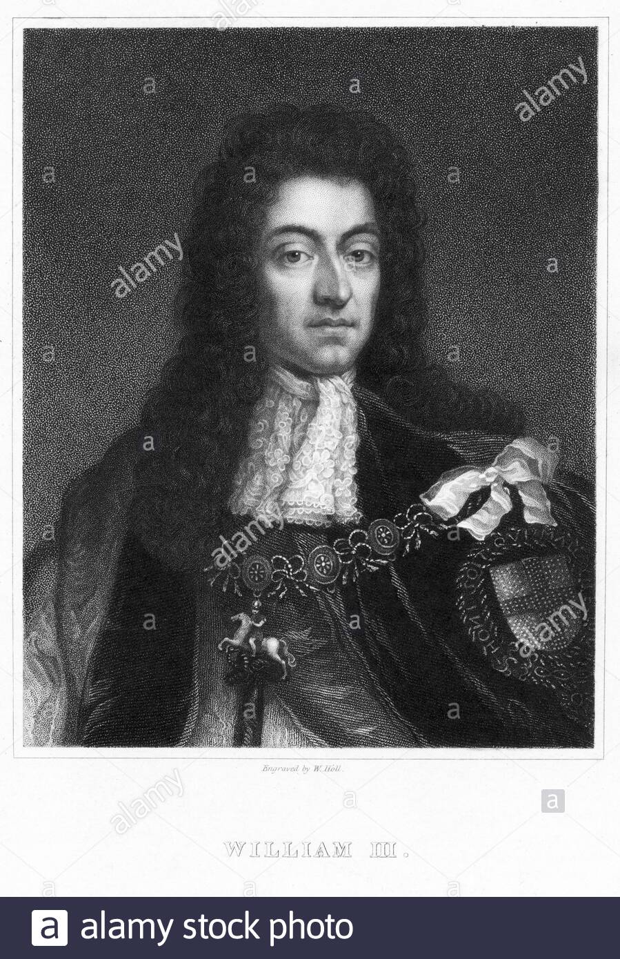 Wilhelm III., 1650 - 1702, auch bekannt als Wilhelm von Oranien, König von England, Irland und Schottland von 1689 bis zu seinem Tod im Jahre 1702 Stockfoto