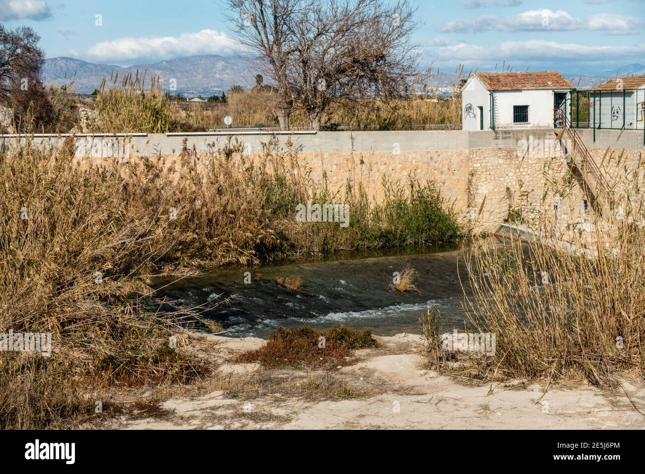 Fluss im winter Stockfoto