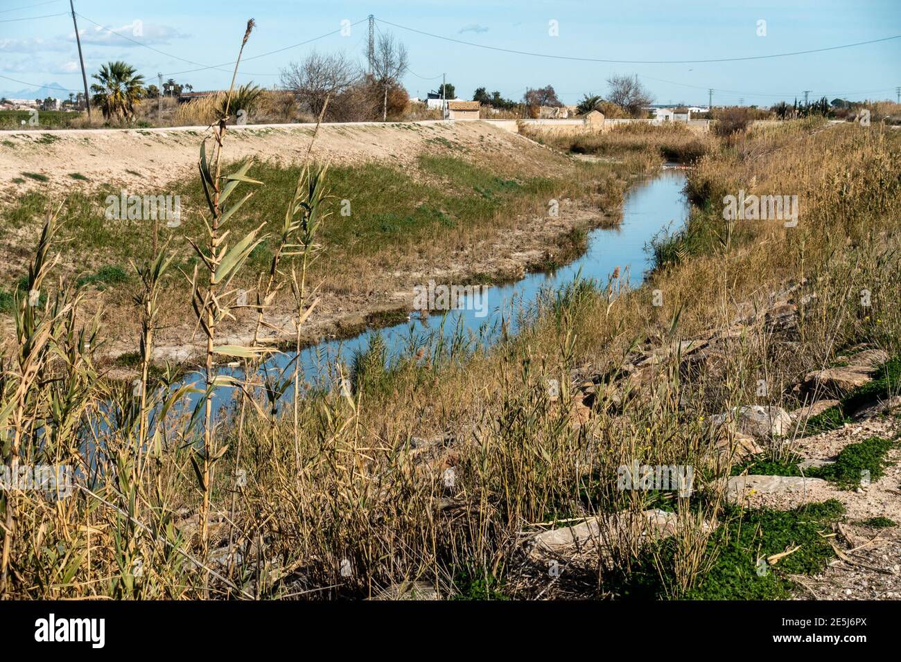 Fluss im winter Stockfoto