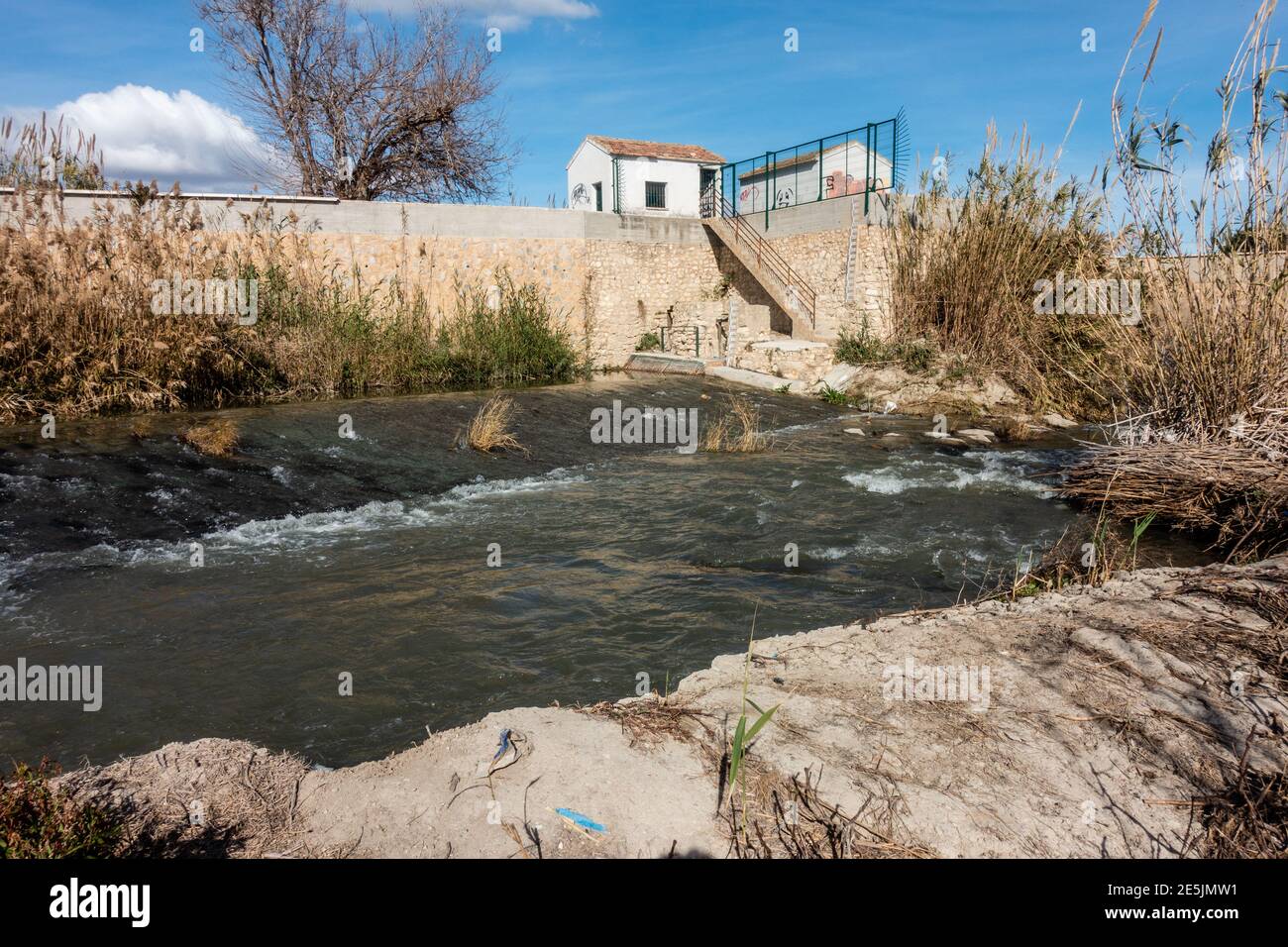 Fluss im winter Stockfoto